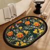 Alfombrilla para puerta de baño, especial para baño, antideslizante, absorbente de agua, de diatomeas, para inodoro, baño, alfombrilla para pies para el hogar