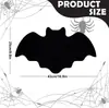 Manteles Individuales y Posavasos de Fieltro con Forma de Halloween al por Mayor Transfronterizos, Aislantes del Calor y Antideslizantes, Manteles Creativos de Fieltro Negro con Forma de Murciélago para Mesa