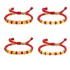 Loja de ouro da China Pé de ouro Ouro 999 pulseira de gato da sorte bolsa da sorte Ruyi Ouro Puro cordão vermelho concha d'água ouro atacado