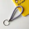 Chaveiro de corda de couro trançado com detalhes chaveiro de casal chaveiro de carro pequeno presente chaveiro colorido atacado