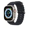 Adequado para Apple Watch 8ª Geração Ultra Watch 49mm Pulseira de Silicone Oceano para Apple Watch Substituição Modelo Apple