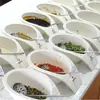 Louças de melamina para restaurantes de hot pot, recipientes autoatendimento para temperos de hot pot apimentado, potes para condimentos, potes comerciais para molhos, potes pequenos para molhos