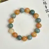 Jade Blanco Talla Raíz Bodhi Proverbios de Seis Caracteres Plato de Estudiante Pulsera para Jugar Envoltura Femenina para el Dedo Bodhi Suave Zi Wen Jugando Pulsera de Cuentas de Buda