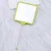 Nuevo Espejo de Maquillaje Cuadrado Portátil DIY Espejo con Abalorios de una Cara Espejo Portátil para la Apariencia de las Niñas