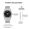 Reloj para Hombre de Negocios de Moda Transfronterizo, Correa de Acero Inoxidable Mate, Reloj de Cuarzo Luminoso Resistente al Agua, Venta Directa de Fábrica