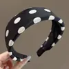 Diadema de corona alta estilo coreano, diadema de borde ancho, diadema para lavarse la cara con dientes, accesorio para el cabello de tela a cuadros de alta gama