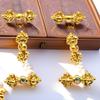 Oro antiguo Oro de 18K material para joyería DIY Mortero mágico Campana Mortero de diamante Pulsera de cuentas de Buda pulsera Accesorios de estrella Luna Bodhi