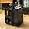 Juego de Mesa de Té Nuevo Estilo Chino Móvil para Uso Doméstico, Adecuado para Balcón, Completo con Gabinete de Té y Mesa de Té Pequeña para Oficina
