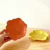 Bandeja de Flor de Amapola y Hoja de Loto Molde de Silicona DIY Aromaterapia Yeso Bandeja de Almacenamiento de Loto Molde de Resina