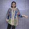 Suéter con Capucha de Terciopelo Mama Mink Otoño e Invierno talla extra Mediano Suéter para Mujer Holgado Estampado de Mariposa Top Básico Moderno