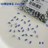 Rhinestones para decoración de uñas de circón marquise, rhinestones marquise brillantes de moda, rhinestones de forma irregular de base plana, accesorios de uñas usables