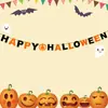 20.24 millones Colgante Decoración Fiesta de Halloween Flor Artesanía de Papel Calavera Fantasma Costura Bandera de Papel Suministros para Fiesta