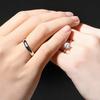 Anillo de pareja chapado en plata Weihua Jewelry para mujer, estilo coreano, abierto y elegante, joyería de moda para mujer.