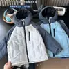 Colección Otoño/Invierno 2026 Ropa Infantil para Niños: Chaqueta de Algodón Ligera, Acanalada, Delgada, con Capucha, Contraste de Color, al por Mayor