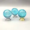 Manija de Bola de Burbuja de Cristal de Agujero Único de 30 mm Base de Aleación de Aluminio Manija de Puerta de Gabinete de Cocina Armario Manija de Cajón