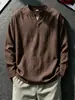 Camiseta de cuello en V de manga larga de terciopelo alemán premium transfronteriza para hombre, nueva para otoño e invierno, estilo americano cleanfit, marca de tendencia, camiseta interior