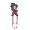Dragon Ball Grapas Grandes Suministros de Oficina Grapas Creativas Lindas Pines en U Marcadores de Libros de Dibujos Animados de PVC Venta al por Mayor