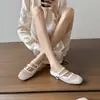 En Stock~Nuevos Mocasines de Verano sin Tacón y Punta Cuadrada, Sandalias de Punta Cerrada para Mujer, Calzado de Verano para Exteriores, Zapatos Tipo Mula con Tacón Grueso