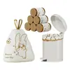 Bolsas de Basura con Cordón Domésticas Engrosadas Portátiles Resistentes al Desgarro Tamaño Grande Bolsas de Plástico con Cordón para Cocina Uso en Oficina Bolsas de Limpieza