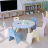 Mesa y Sillas de Madera Maciza para Jardín de Infancia Juego para Educación Temprana Aprendizaje Juguetes Hechos a Mano Mesa para Libros de Lectura Escritura Dibujo