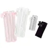 Calcetines Largos para Niña 2024, Calcetines Blancos de Primavera y Otoño, Calcetines de Longitud Media para Niños, Calcetines de Pantorrilla Estilo Coreano con Encaje de Lazo Dulce