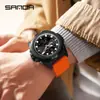 Sanda Nuevo Producto Venta al por Mayor Reloj Tendencia de Moda Deportivo Mano Doble Pantalla Luminoso Esfera Grande Estudiante Impermeable Reloj Electrónico
