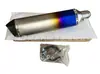Tubo de escape pequeño hexagonal de fibra de carbono completo para motocicleta para CFMOTO Ninja moto deportiva modificada, escape de sonido universal