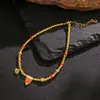 Accesorios Bagua Esmaltados Azules con Diseño del Carácter 'Ruyi' y 'Fu', Pulsera Personalizada de Moda con Diseño Original DIY