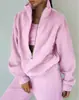 Ropa para Mujer Transfronteriza Europea y Americana Nuevo Estilo Otoño 2026 Sudadera con Capucha y Pantalones Largos de Color Sólido Estilo Deportivo Cómodo