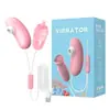 Laile huevo estimulador de frijol estimulación femenina doble huevo saltarín mudo choque fuerte carga USB succión huevo saltarín suministros para adultos mayoreo