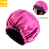 Gorro de satén hebilla plana ajustable invisible gorro redondo doble de seda Cuidado de la belleza del cabello gorro redondo suministro transfronterizo