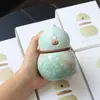 Quemador de Incienso de Calabaza Fulu Tendencia Nacional Creativo Cultural Caja de Regalo Set para Ceremonia del Té, Mesa de Té, Aromaterapia, Decoración de Atmósfera Interior del Hogar