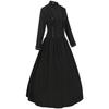 Amazon Wish Vestido Medieval Novo de Halloween Feminino Gola Leve Bainha Grande Regra Vestido Longo Retrô