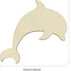 Letrero de Madera con Forma de Tortuga Ballena Inacabado Madera Calada en Blanco Etiqueta de Regalo de Madera Decoración Náutica de Playa
