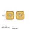 Juego de Joyería Dazan al por Mayor Acero de Titanio Recubierto de Oro Real de 18K Pendientes y Collar Super Estrella Versátil de Lujo Ligero