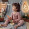 Conjunto de Roupa Térmica Infantil para Outono e Inverno, Tops e Calças de Inverno para Meninos e Meninas, Pijamas para Meninas Pequenas