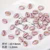 Grânulos de vidro tcheco imitação grãos de café diy pulseira feita à mão colar corrente de celular com contas acessórios material
