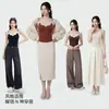 Camisola de Lujo Ligero con Ribete de Encaje K333, Se Puede Usar por Fuera, con un Hermoso Diseño en la Espalda, Sexy y Atractiva, con Copas Integradas