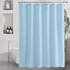 Cortina de Ducha Cortina de Baño Comercio Transfronterizo Blanco Puro Cortina de Puerta Cortina de Ducha de Poliéster Engrosada Impresión Digital Diseño Personalizado