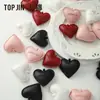 Accesorios de Cuero en Forma de Corazón Shangjin Adornos Ramo de Flores Regalo a Juego Accesorios en Forma de Corazón Materiales Florales Hechos a Mano DIY