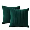 Capa de Almofada Decorativa de Veludo Cotelê Cor Sólida (Inserção de travesseiro não incluído) Capa de Almofada Simples de Pelúcia para Sofá de Sala de Estar Capa de Almofada de Quarto
