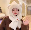 Conjunto de Sombrero y Bufanda Cálida para Mujer Otoño/Invierno 2025, Sombrero de Forro Polar con Forro Adicional, Engrosado, Versátil, Resistente al Frío, Bordado a Mano