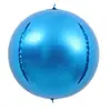 Nuevo globo de película de aluminio esférico tridimensional redondo de color sólido de 10 pulgadas 15 pulgadas 18 pulgadas 22 pulgadas 32 pulgadas globo de papel de aluminio