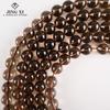 Natural marrom gelo obsidiana contas de cristal 6 ~ 12mm liso solta contas diy pulseira colar de jóias spot atacado