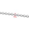 Adicionar corrente de pérolas redondas brilhantes corrente de aço inoxidável acessórios DIY colar pulseira moda corrente redonda acessórios de borla corrente