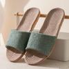 Pantufas de Linho para Casa Solado Grosso Feitas de Palha Masculinas e Femininas Chinelos de Verão para Casa e Interior Antiderrapantes Não Fedorentas Atacado