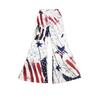Pantalones acampanados con estampado de bandera americana para mujer, transfronterizos europeos y americanos, material fino, pantalones adelgazantes para mujer, en stock