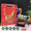 Luoyang Tang Sancai Caballo Gordito Adornos de Escritorio Souvenir Lindo Regalo Creativo Decoración de Escritorio de Estudio Artesanías de Cerámica