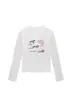 Camiseta Ajustada de Manga Larga Estilo Americano Picante para Mujer, Nueva Colección Primavera y Otoño 2026 con Estampado de Caricatura y Letras, Top Básico
