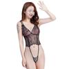 Lingerie Sexy, Renda, Transparente e Sexy, Body Peça Única, Uniforme Aberto, Vazado Transparente, Tentação Pura de Luxúria